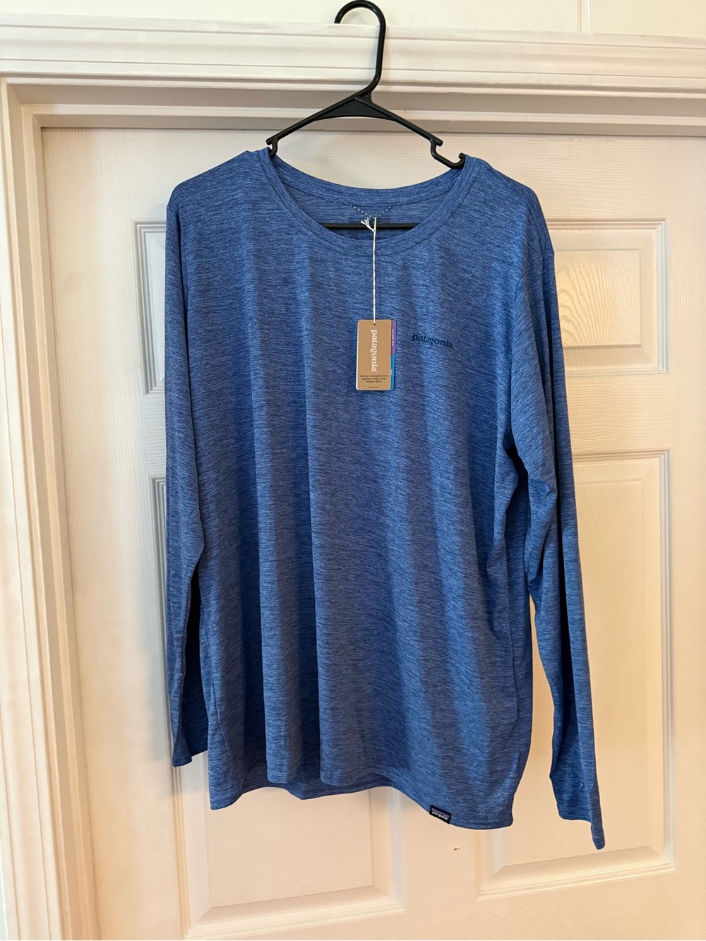 Patagonia Long-Sleeve Crew Tee - Heather Blue